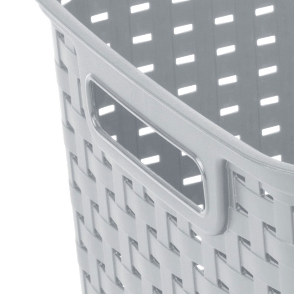 Sterilite Tall Weave Basket, Decorative Storage Bin, Organize the Closet, Bathroom or Classroom (Set of 6)